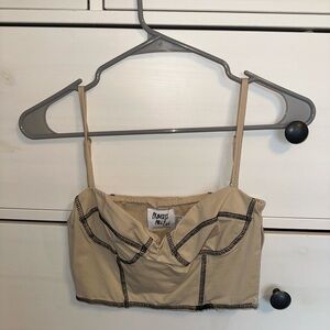 Cropped corset style shirt princess Polly